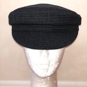 Evie Prince of Wales checked linen hat